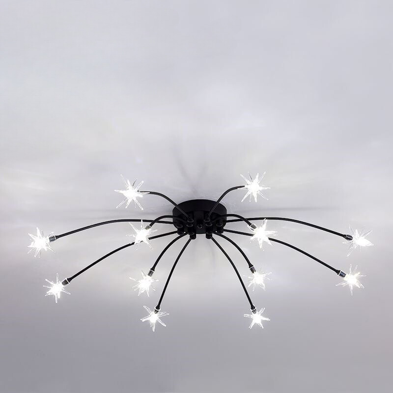 Arisha Art Deco Starry Flush Mount Ceiling Light - Neutral Decor