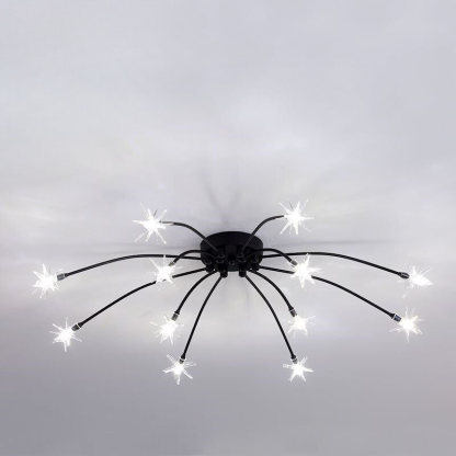 Arisha Art Deco Starry Flush Mount Ceiling Light - Neutral Decor