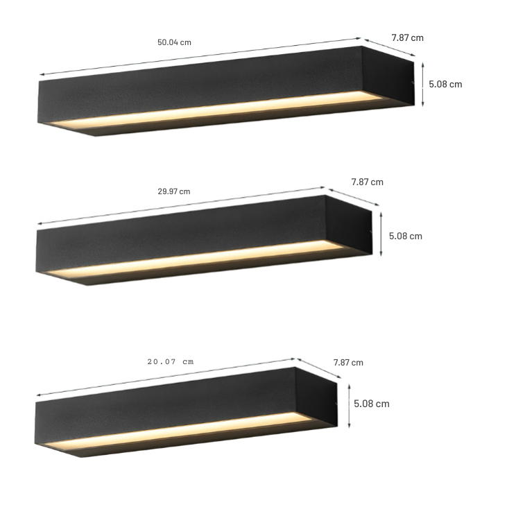 Rosemary Minimalist Strip Outdoor Wall Washer Light