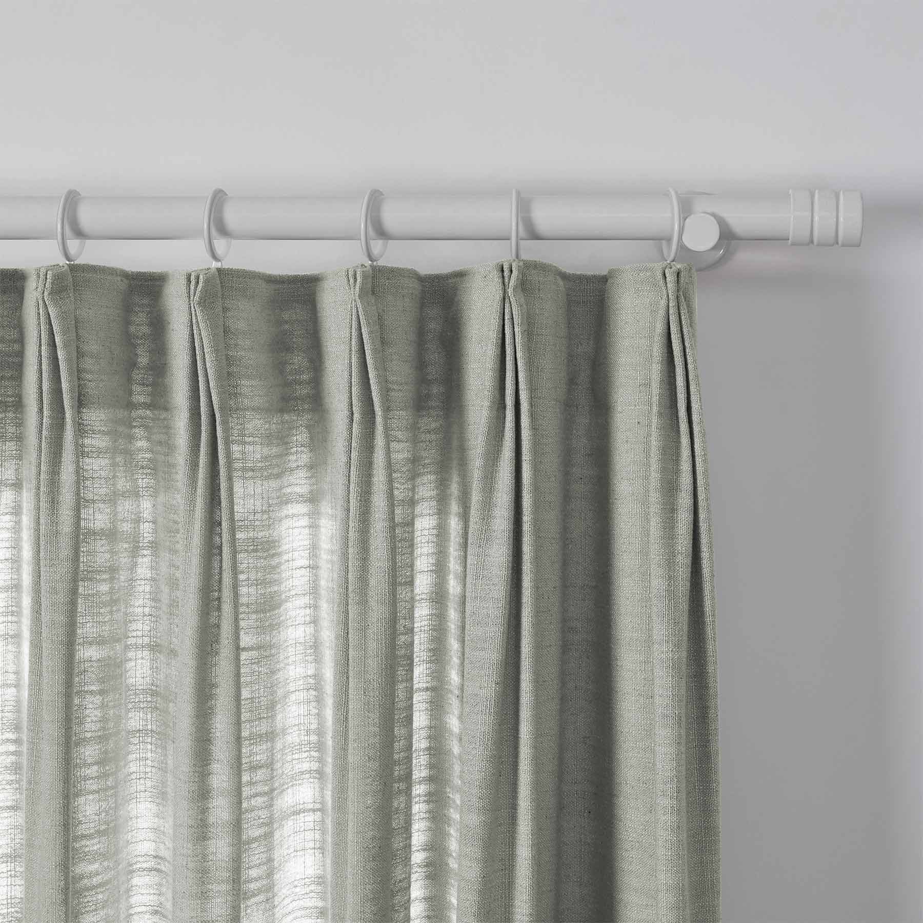 Lily Linen Curtains & Drapes Pleated-Neutral Decor