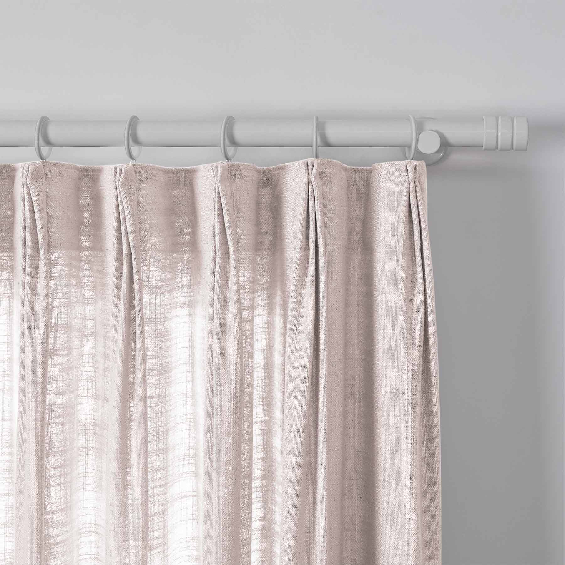 Lily Linen Curtains & Drapes Pleated-Neutral Decor
