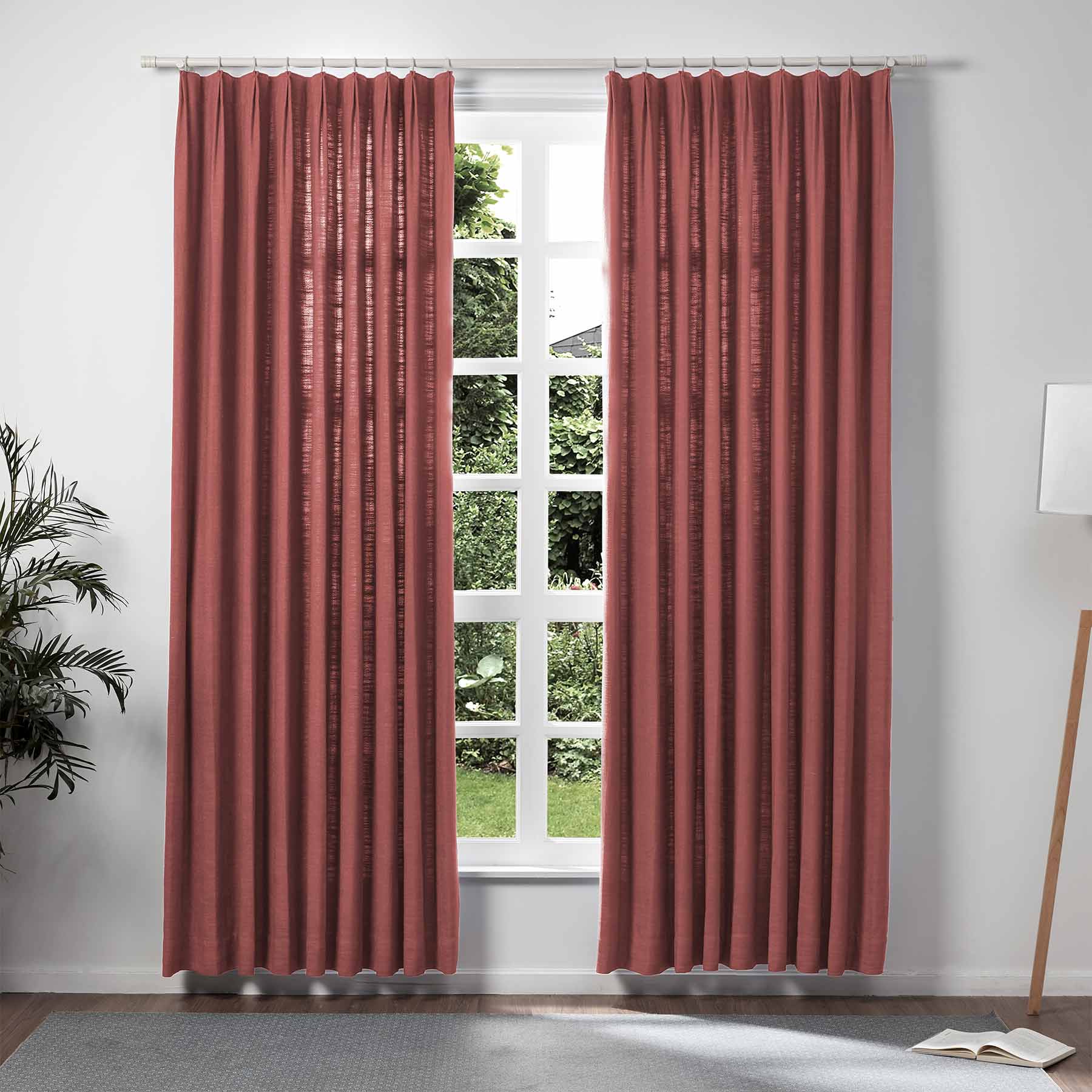 Lily Linen Curtains & Drapes Soft Top-Neutral Decor