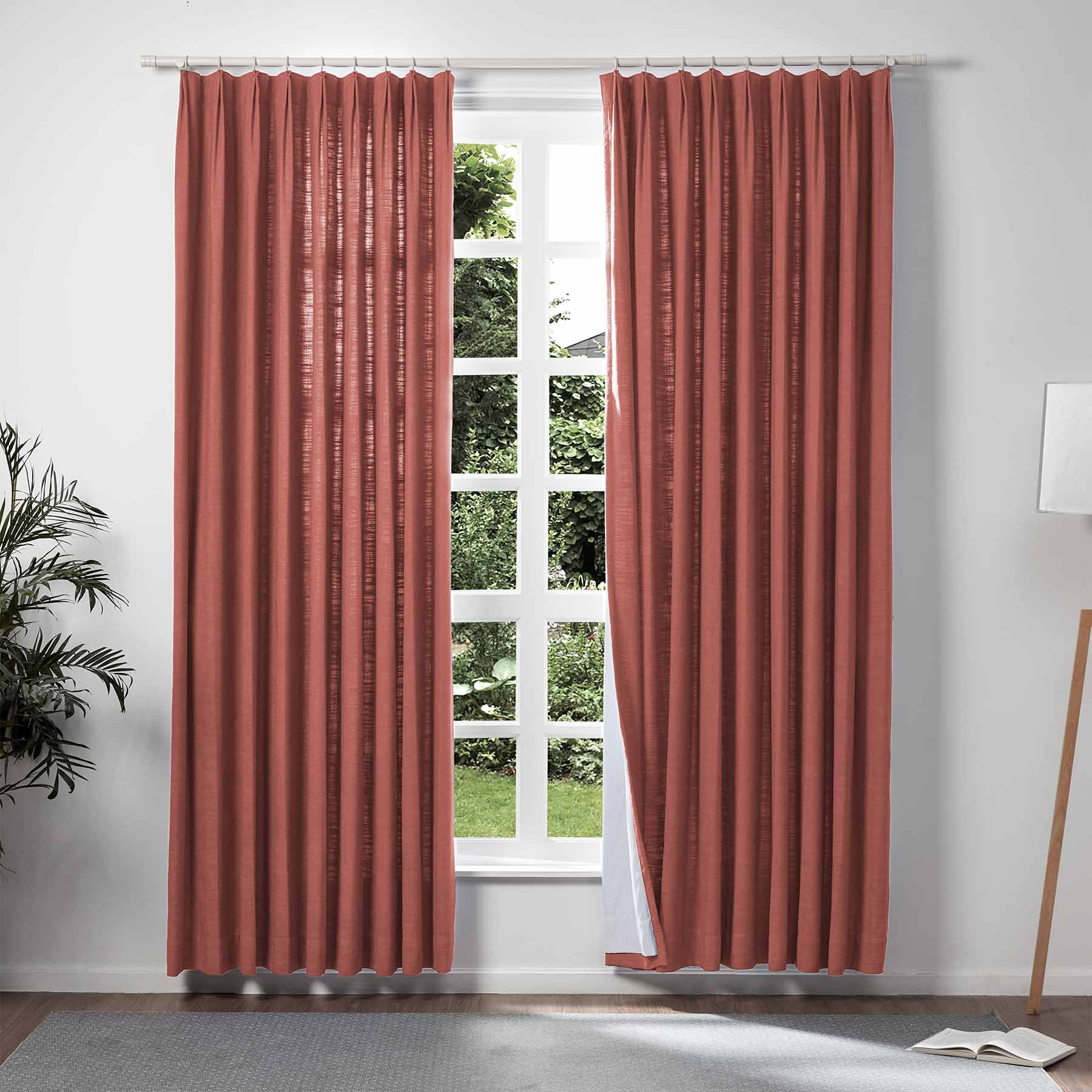 Lily Linen Blackout Curtains & Drapes-Neutral Decor