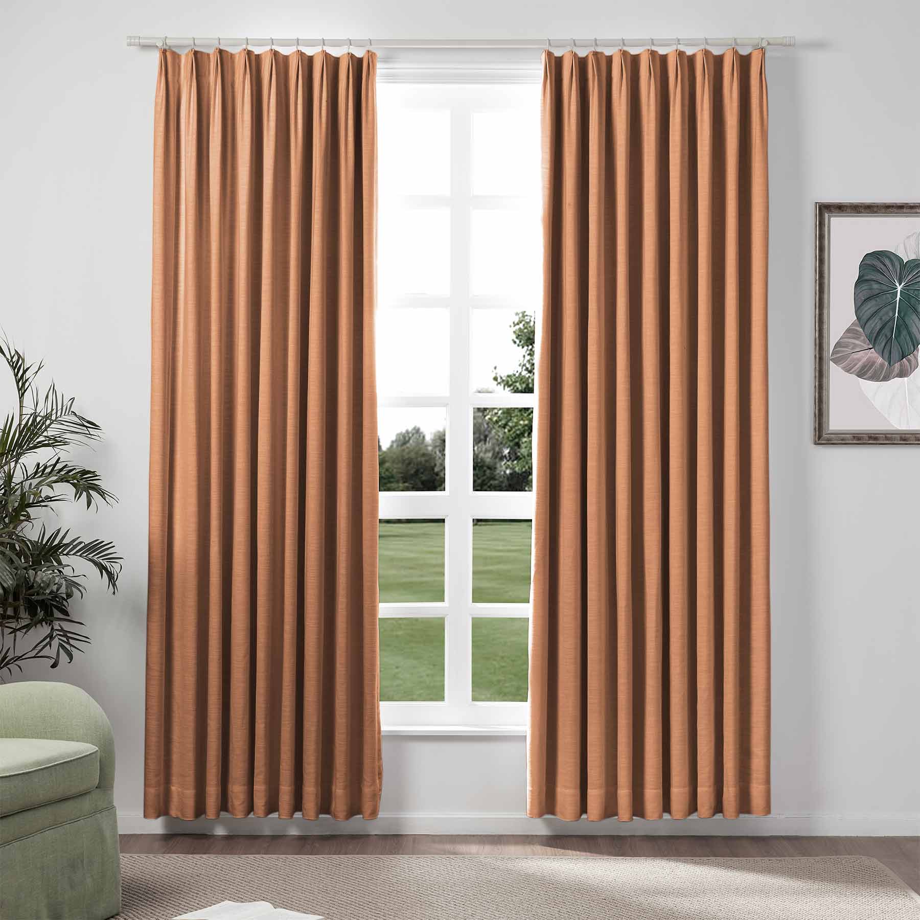 Lily Linen Blackout Curtains & Drapes-Neutral Decor