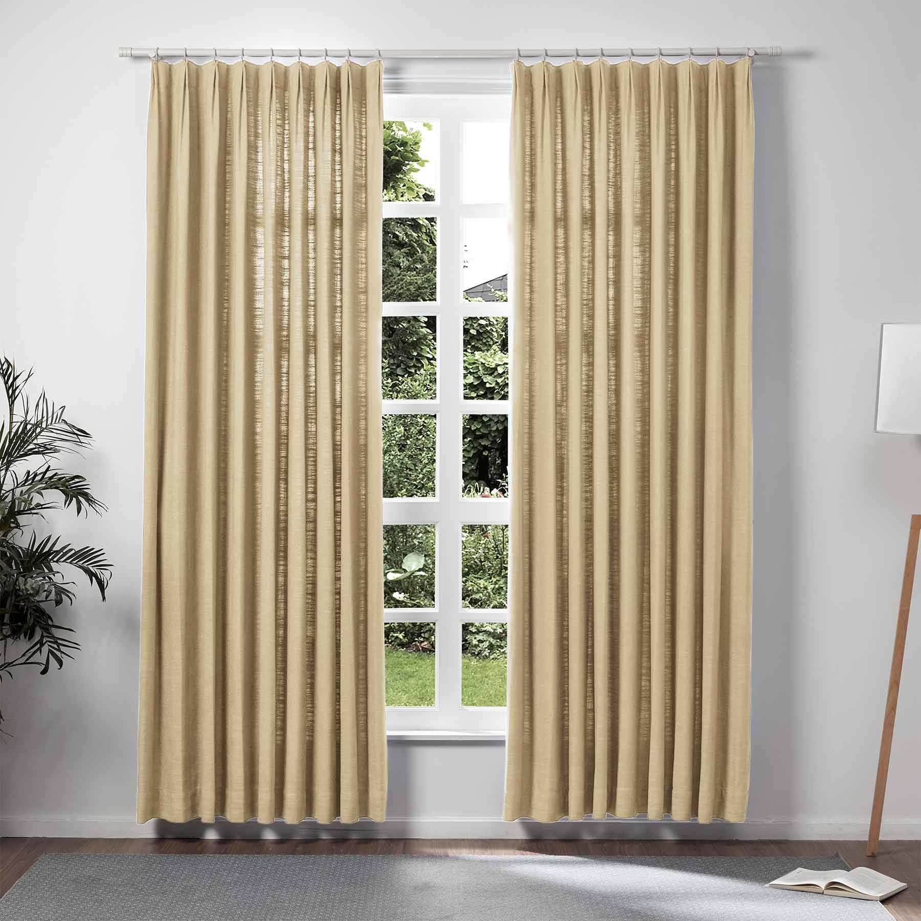 Lily Linen Curtains & Drapes Soft Top-Neutral Decor