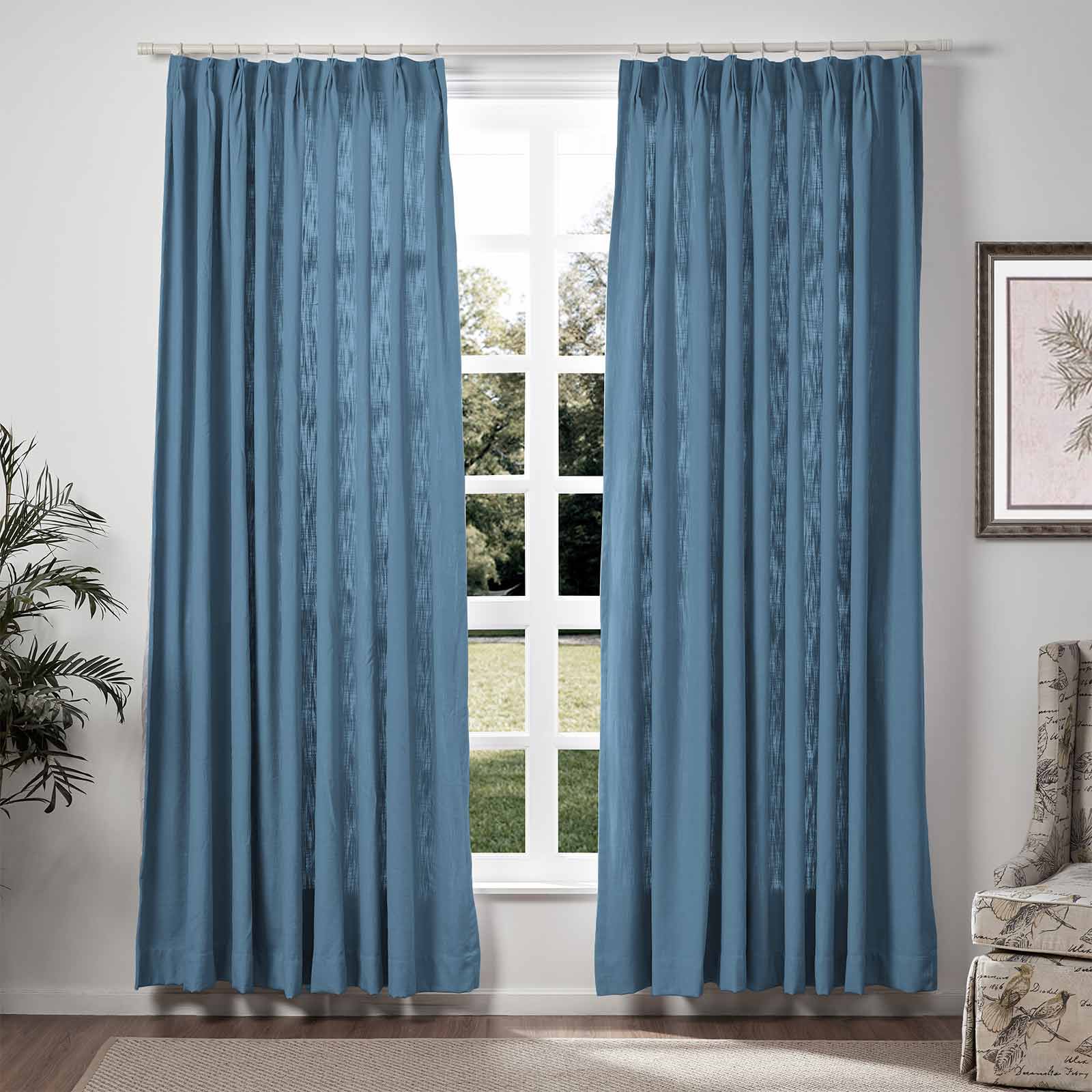 Lily Linen Curtains & Drapes Soft Top-Neutral Decor