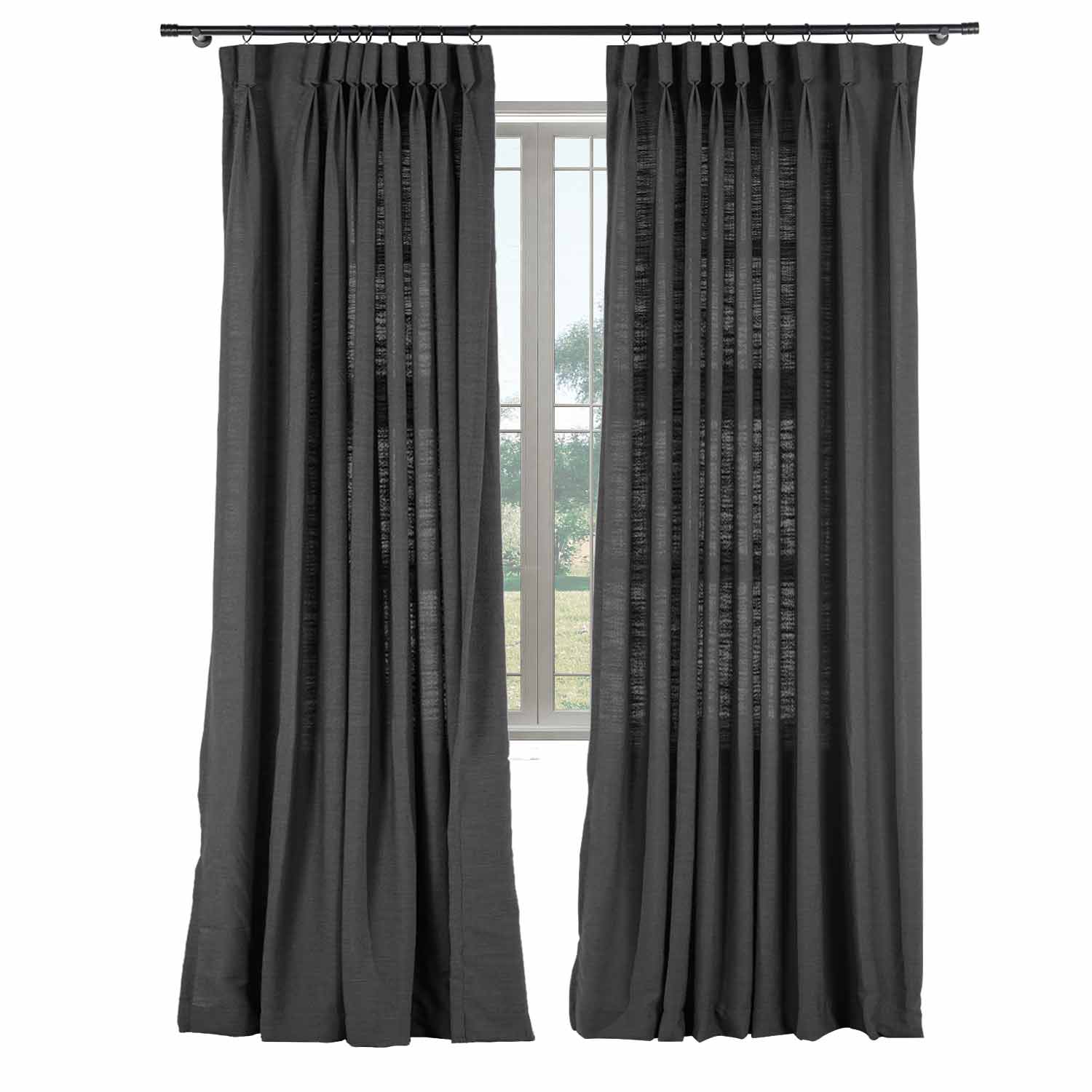 Lily Linen Curtains & Drapes Soft Top-Neutral Decor