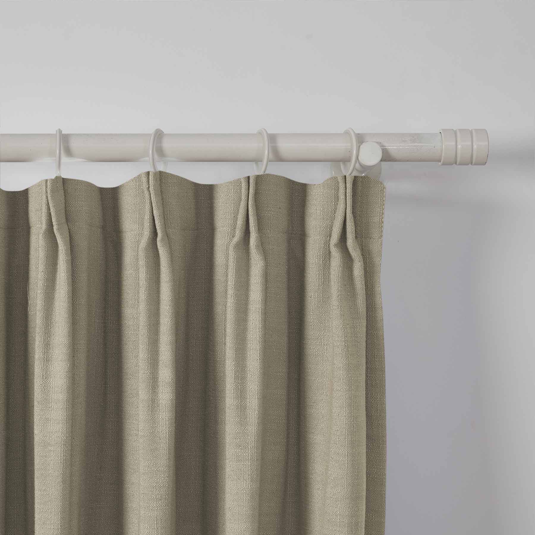 Lily Linen Curtains & Drapes Pleated-Neutral Decor