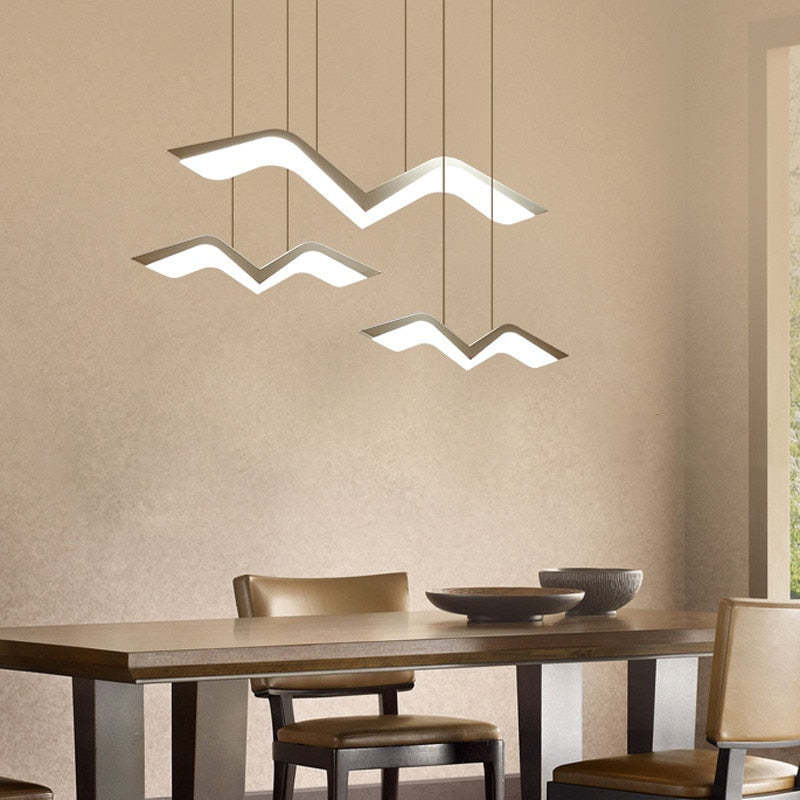 Arisha Seagull Modern Pendant Light, 3 Style - Neutral Decor