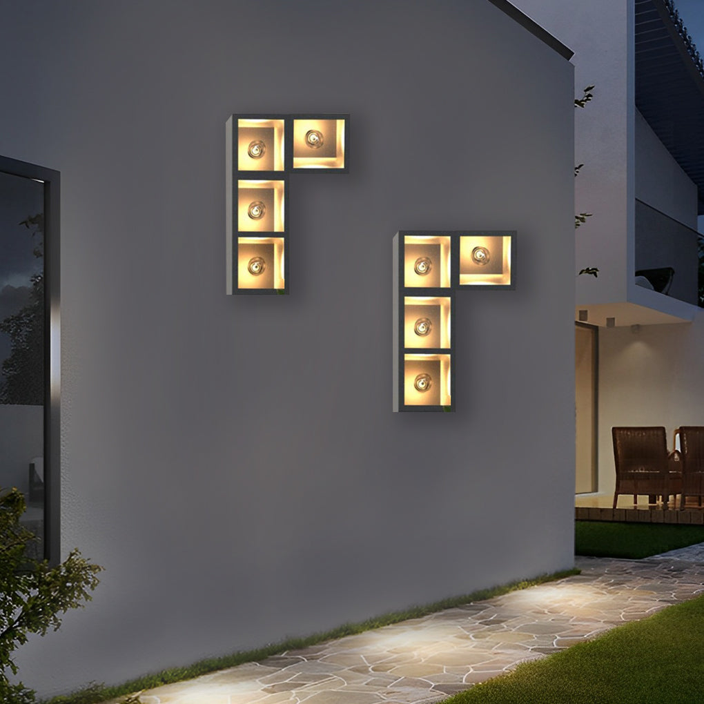 Joeph Creative Combination Glass Outdoor Wall Lamp