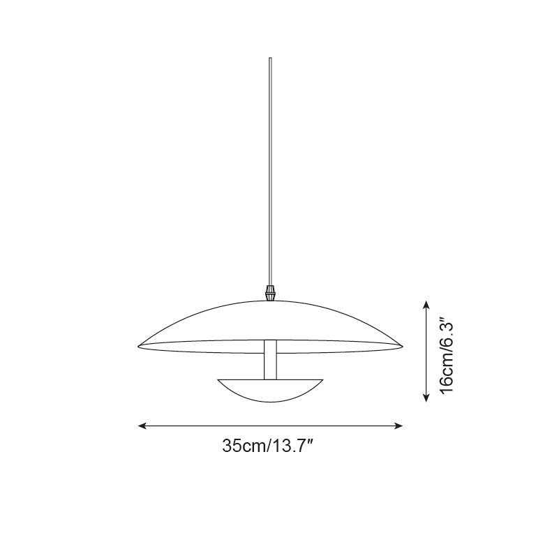 Pylos Minimalist Black Pendant Light