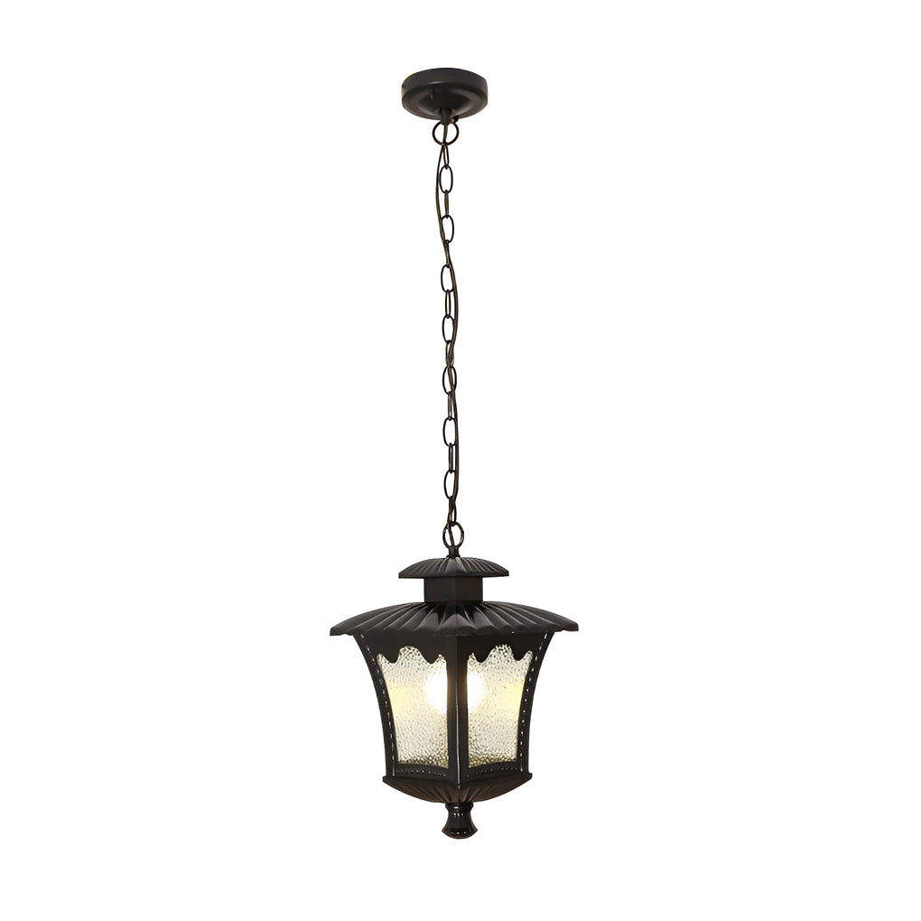 Leroy Retro Water Drops Glass European Outdoor Chandelier