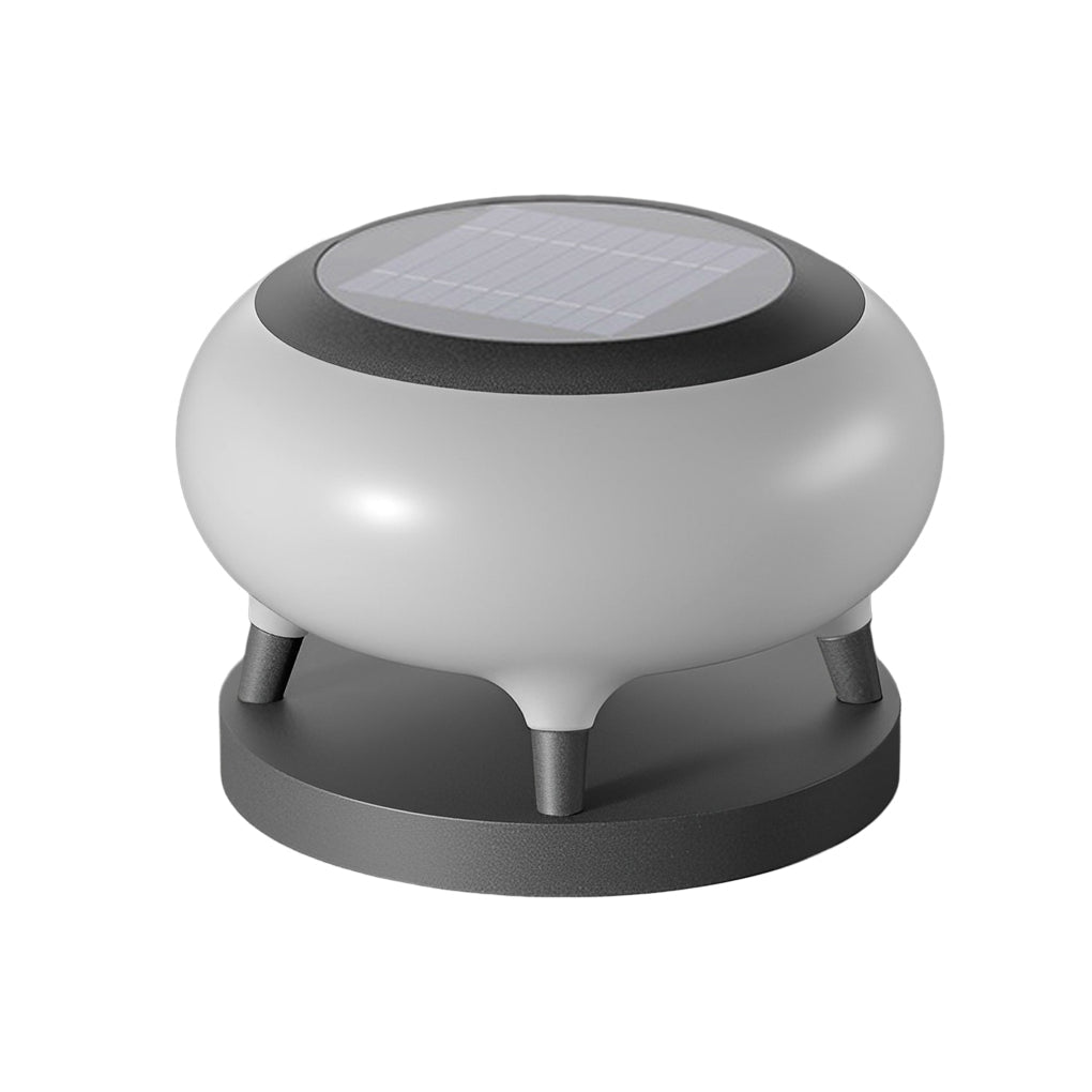 Questa Round Drum Modern Steel Outdoor Fence Post Lights