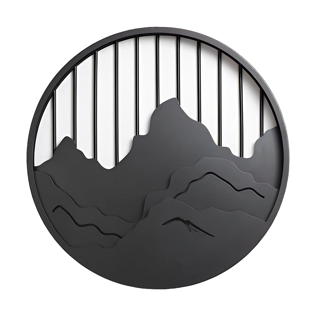 Mytle Round Mountain Scenery Outdoor Wall Sconce