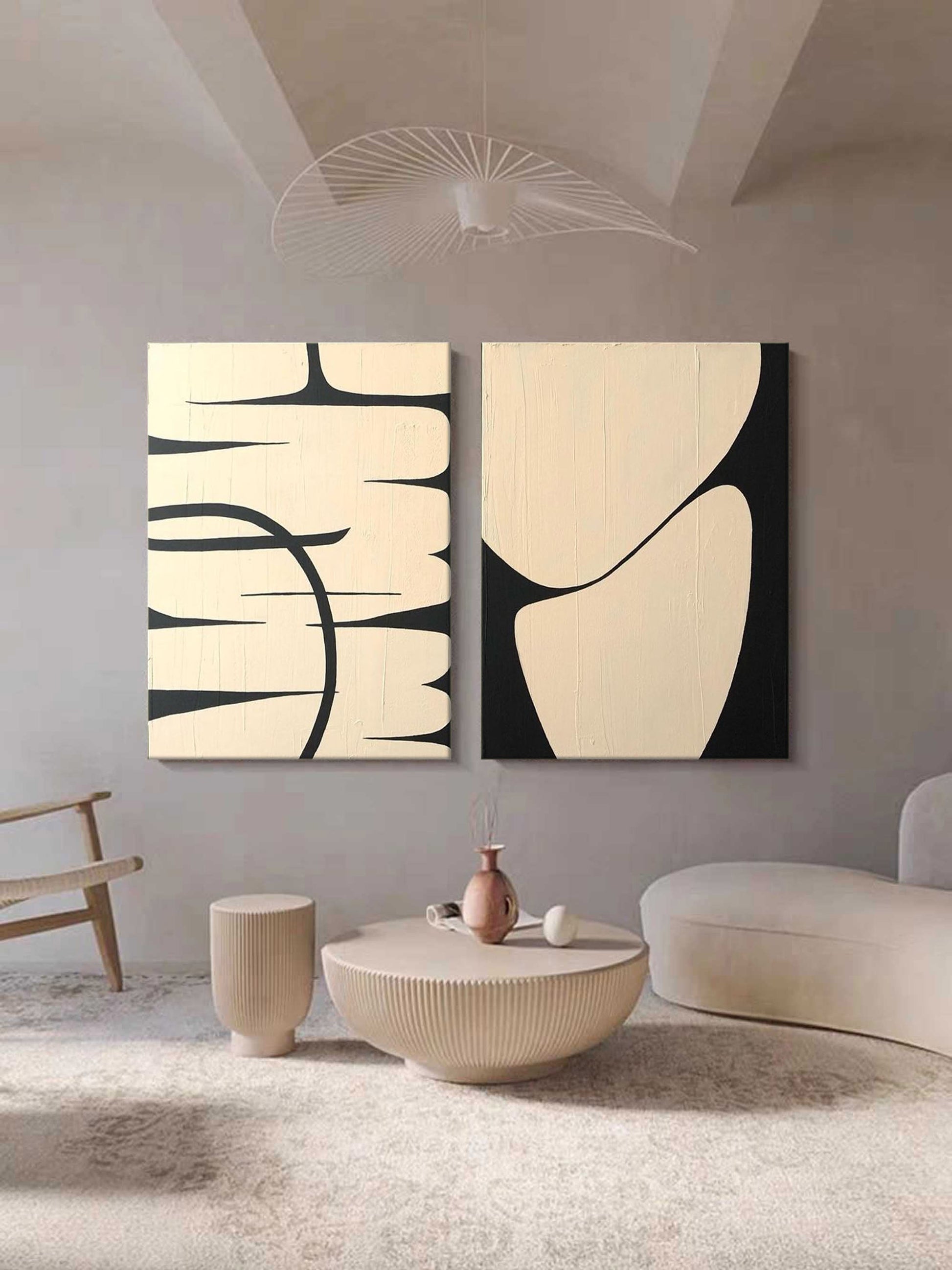 Abstract Painting Set Of 2 SP135 - Neutralighting