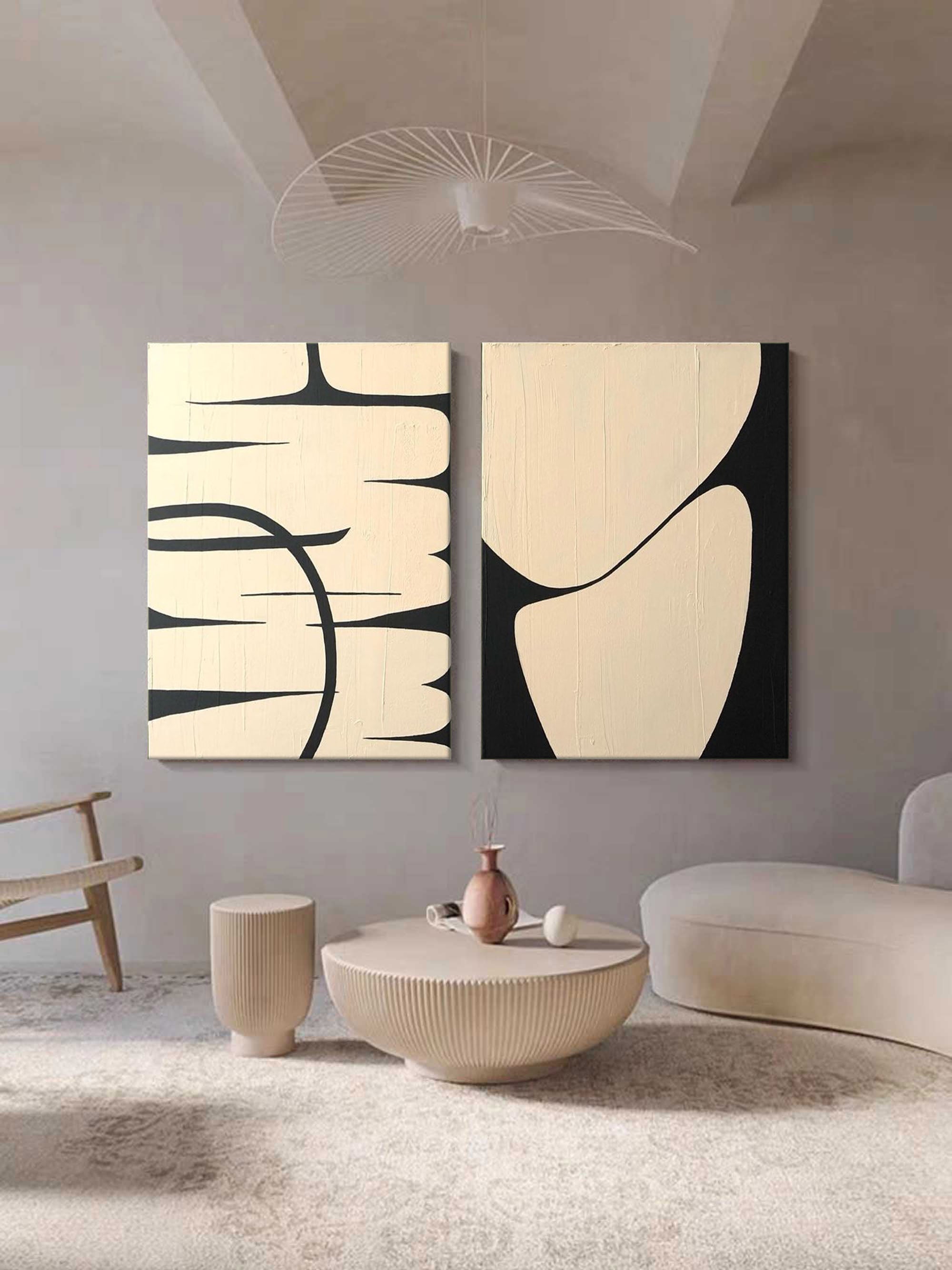 Abstract Painting Set Of 2 SP135 - Neutralighting