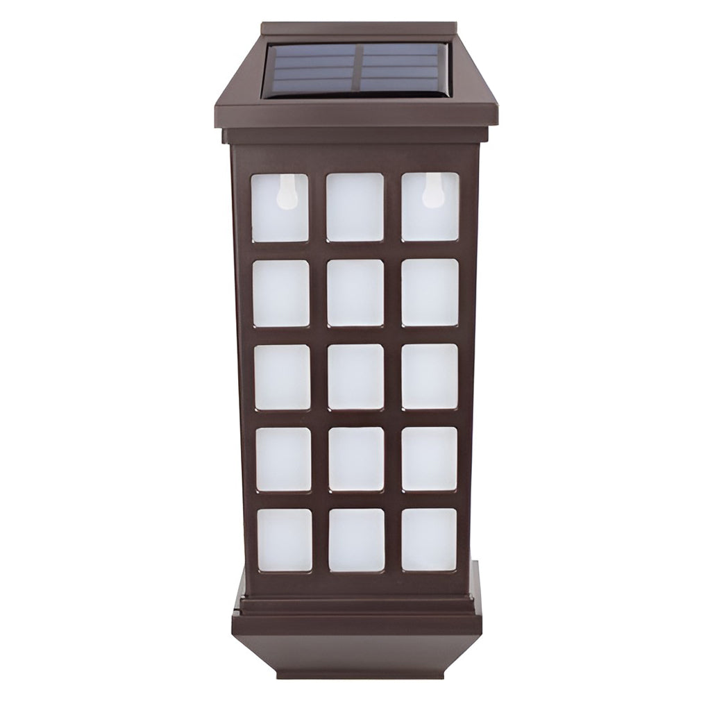 Cub Solar LED Light-controlled Modern ABS Outdoor Wall Lamp