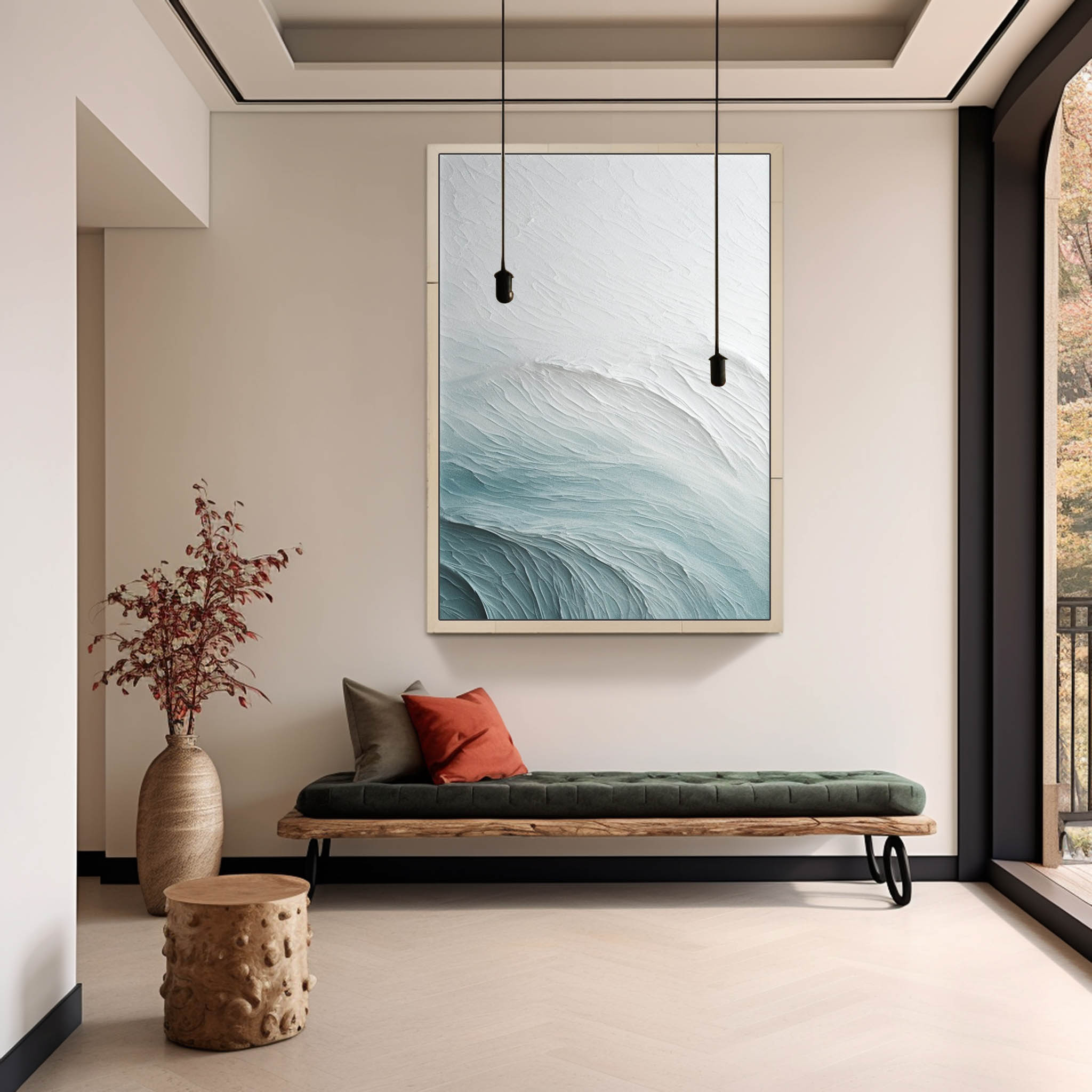 Plaster Art Texture Painting SG235 - Neutralighting