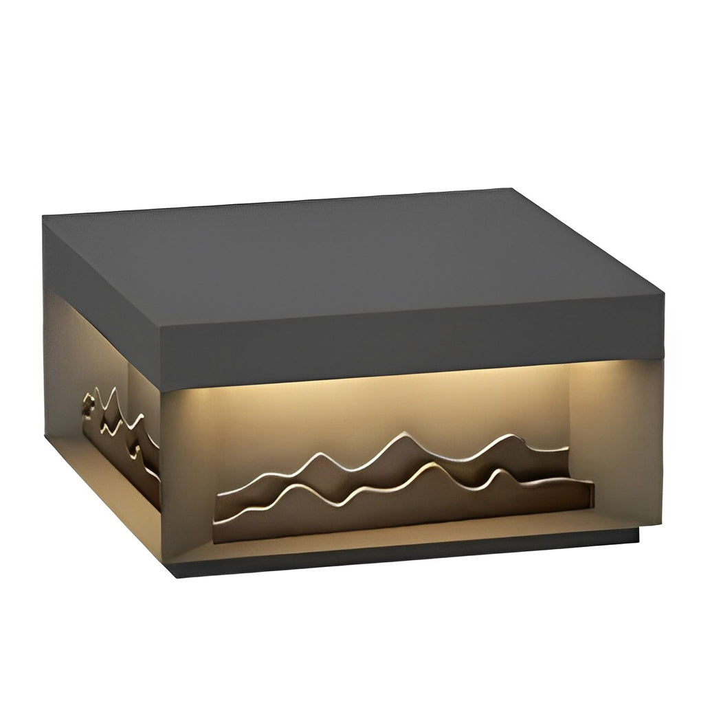 Niole Scenery LED Modern Steel Outdoor Fence Post Lights