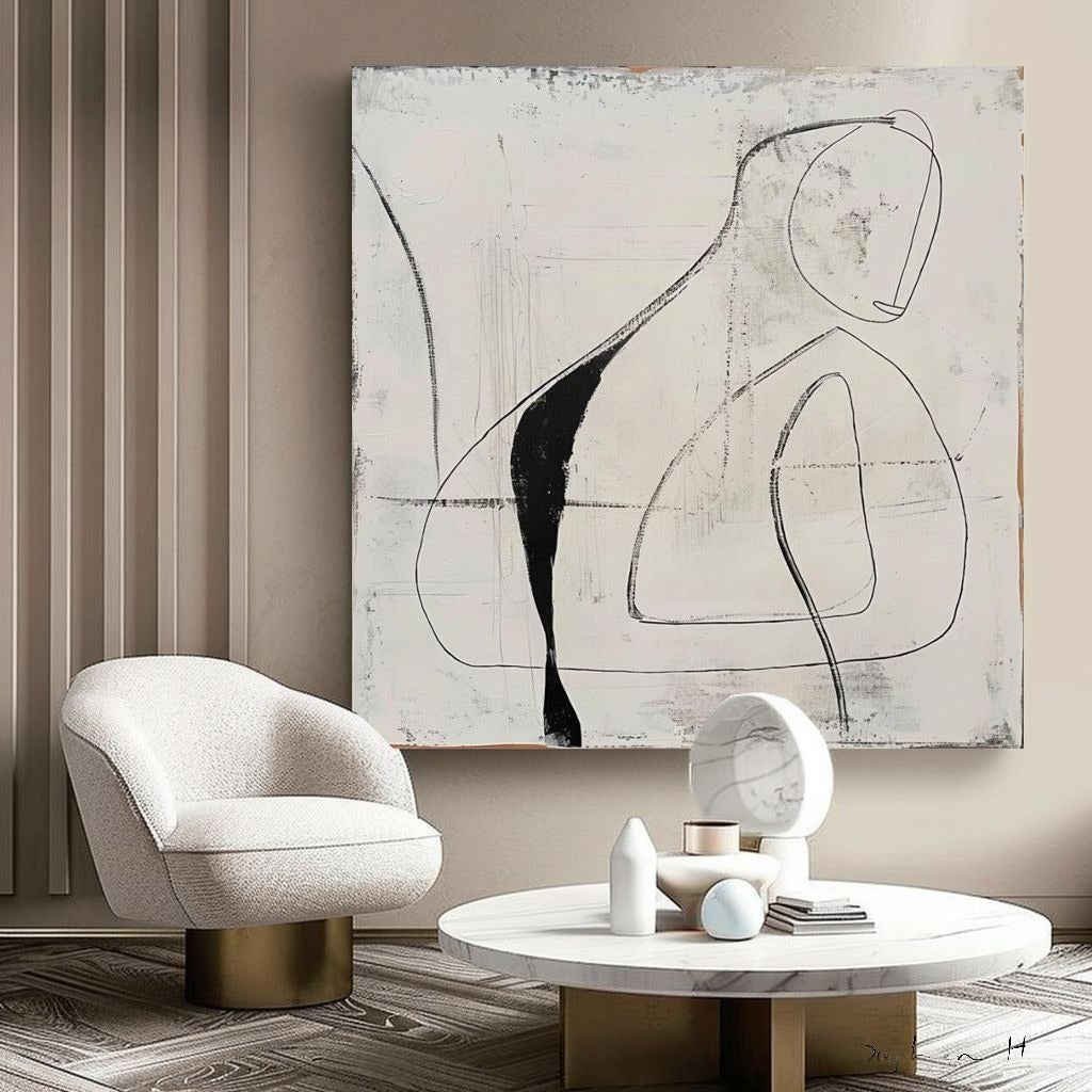 Contemporary Art Minimalist Abstract Painting - Neutralighting