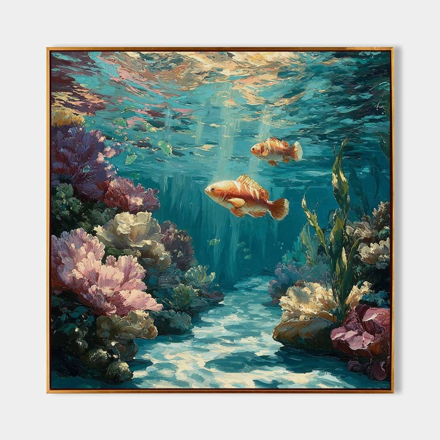 Wall Art Underwater Coral Reef Tropical Fish - Neutralighting
