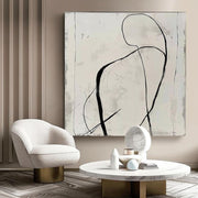Wall Art Minimalist Abstract Figure - Neutralighting