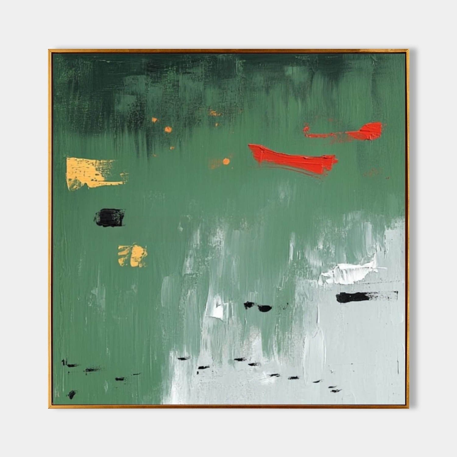 Wall Art Calm Textured Serene Green - Neutralighting