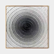 Wall Art Square 3D Concentric Circle - Neutralighting