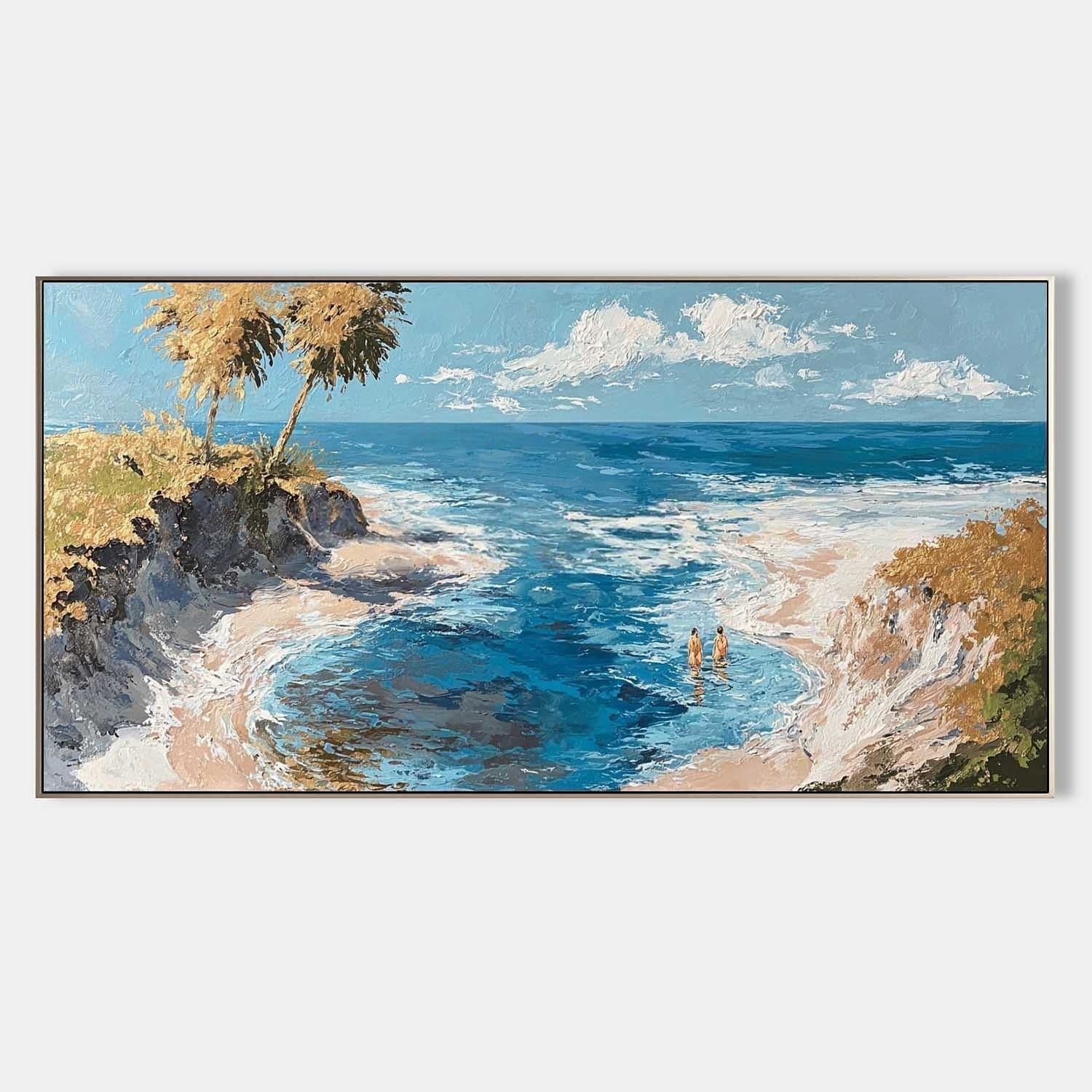 Tropical Cove Impasto Painting - Neutralighting