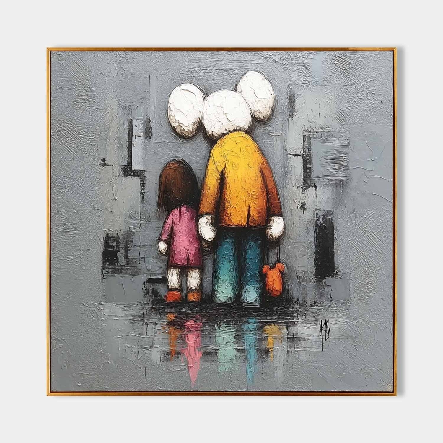 Wall Art Heartfelt Kaws Companion - Neutralighting