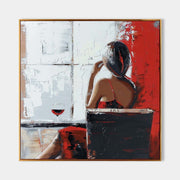 Wall Art Square Textured Figurative Art Bold - Neutralighting