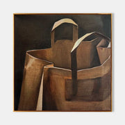 Wall Art Minimalist Textured Paper Bag - Neutralighting