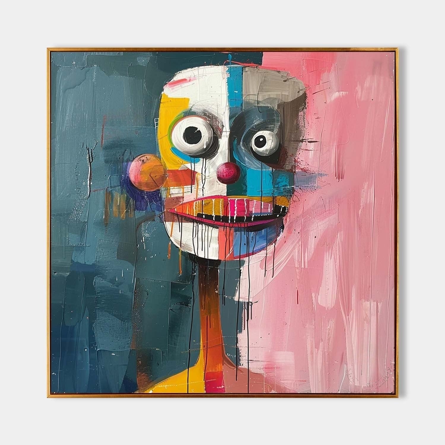 Wall Art Colorful Abstract Portrait - Neutralighting