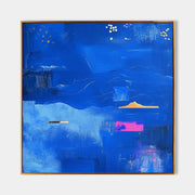 Wall Art Dreamy Textured Layered Blue - Neutralighting