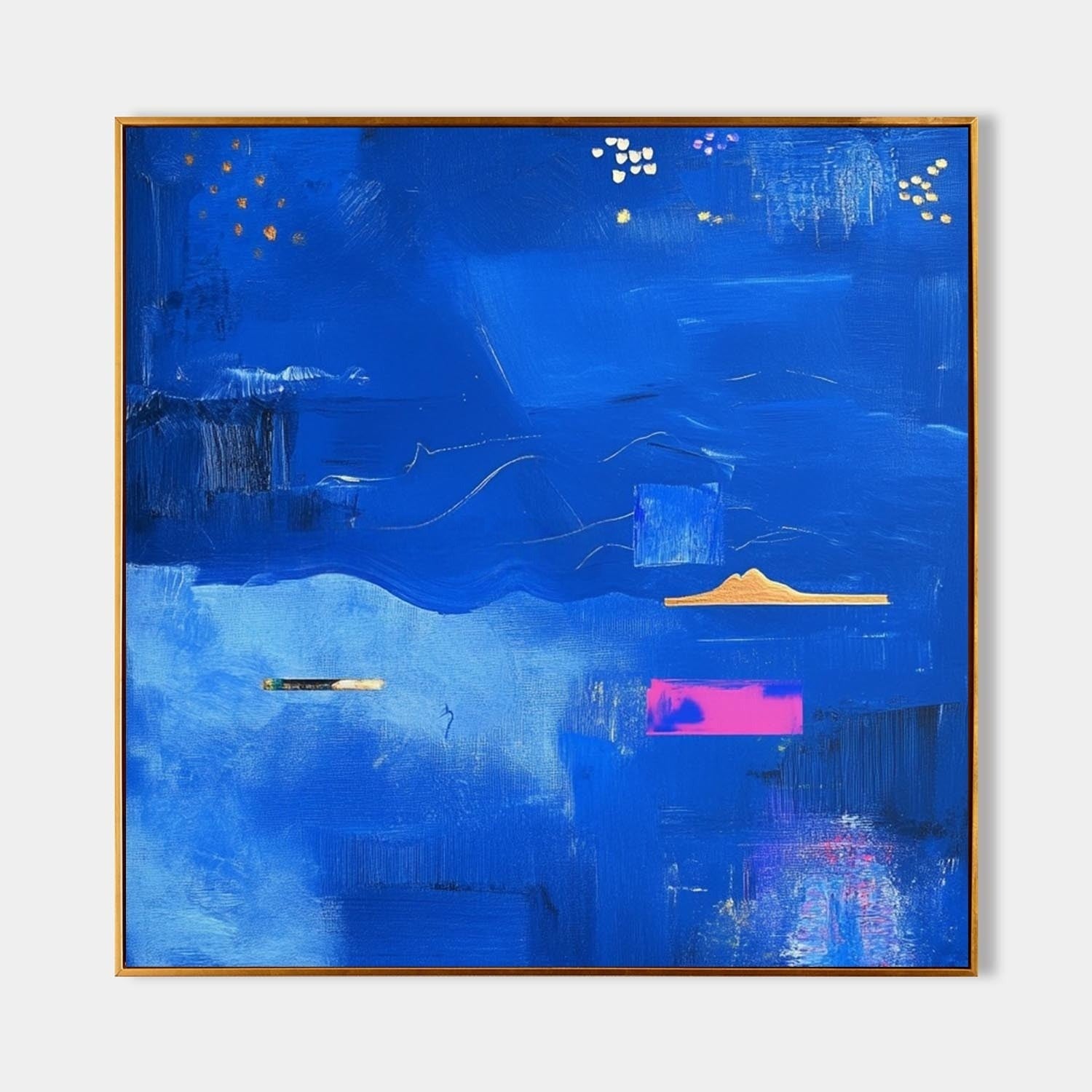 Wall Art Dreamy Textured Layered Blue - Neutralighting