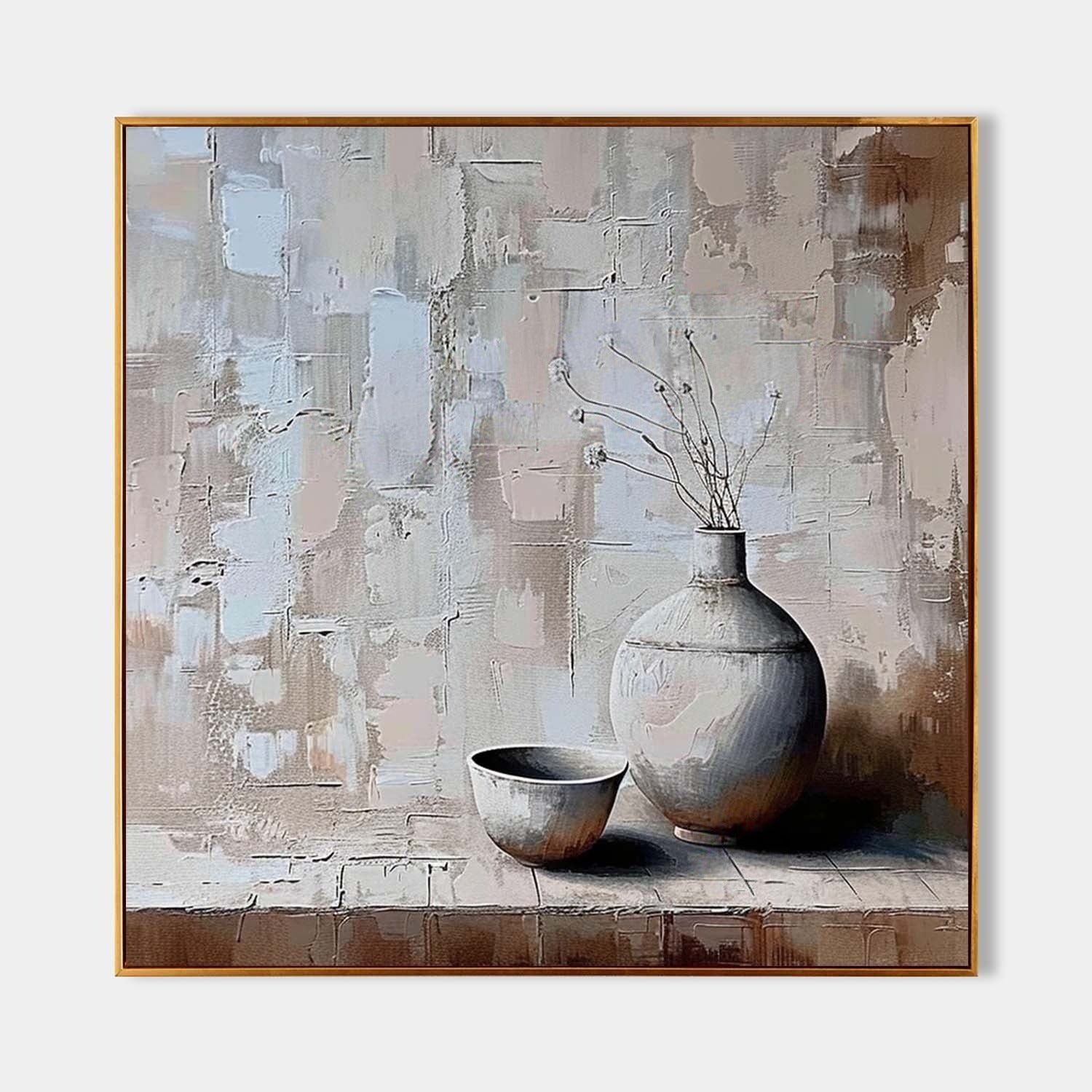 Wall Art Square Wabi-Sabi Still Life - Neutralighting