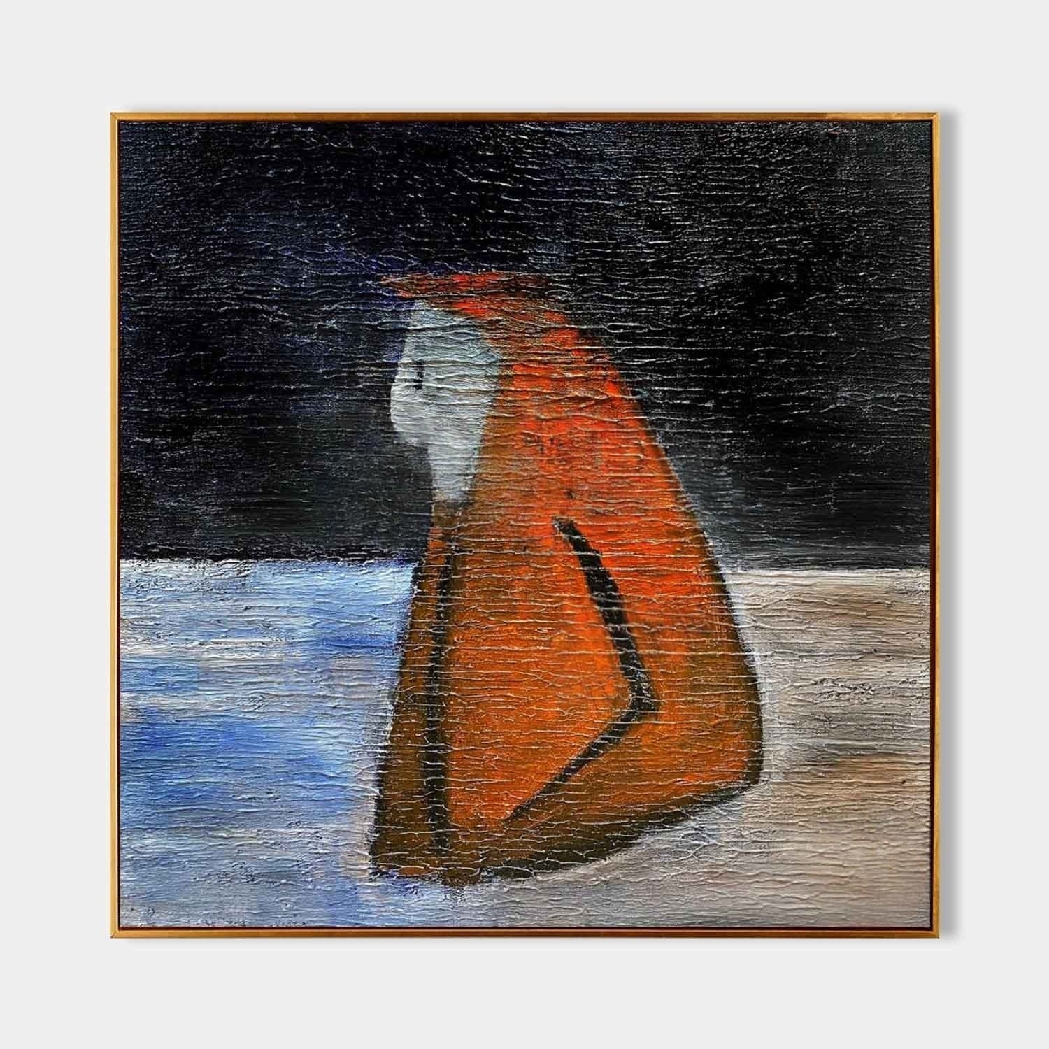 Wall Art Square Minimalist Figure - Neutralighting