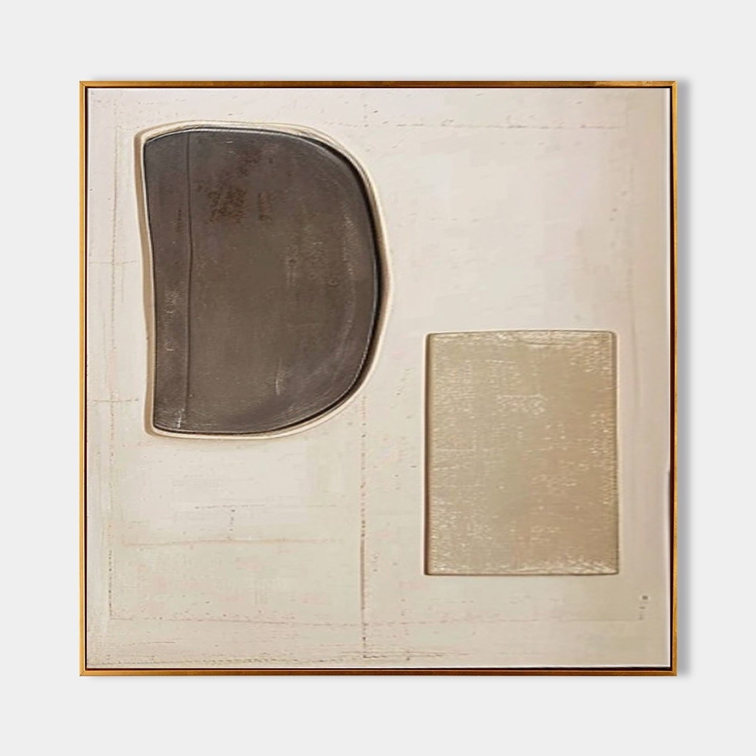 Wall Art Minimalist Geometric Relief - Neutralighting