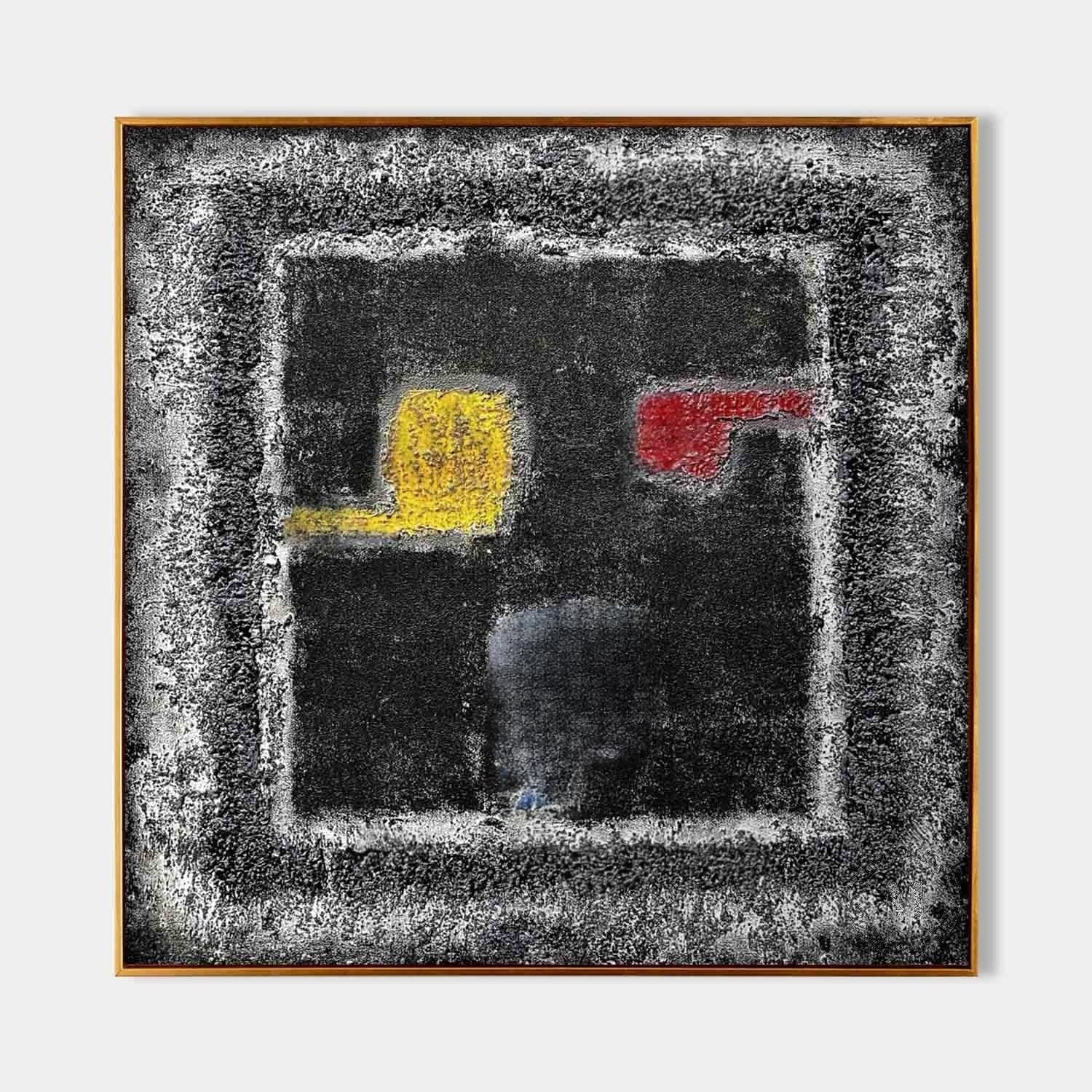 Wall Art Dark Abstract Wabi-Sabi Canvas - Neutralighting