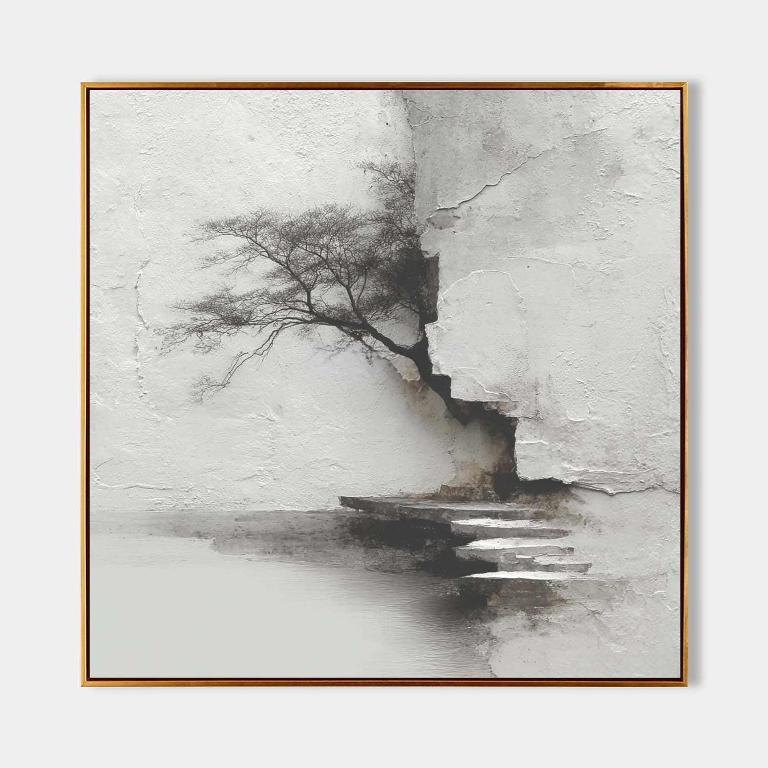 Wall Art Minimalist Textured Monochrome - Neutralighting