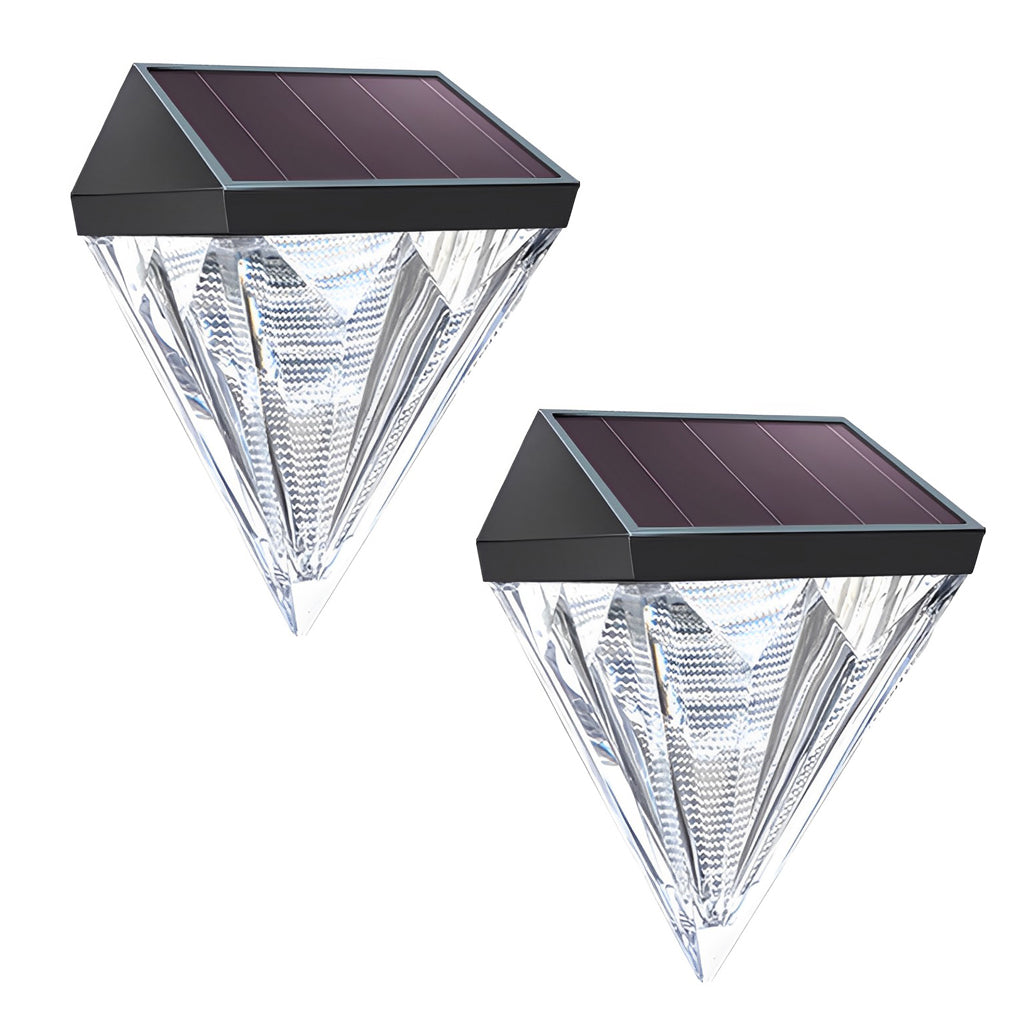 Iaac Geometric LED Solar ABS Outdoor Wall Lights