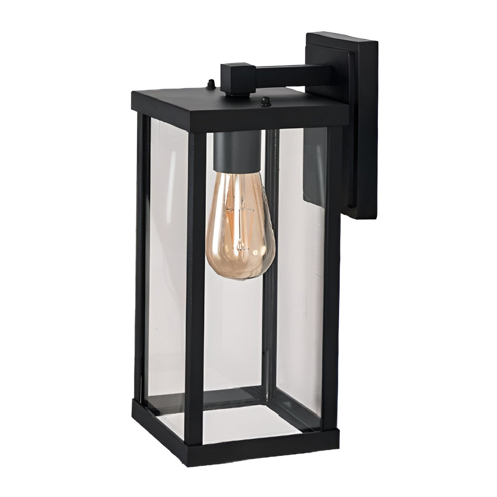 Amer Rectangular Modern Glass Outdoor Wall Lamp