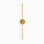 Arisha LED Linear Mirror Front Vanity Wall Lamp, Black/Gold - Neutral Decor
