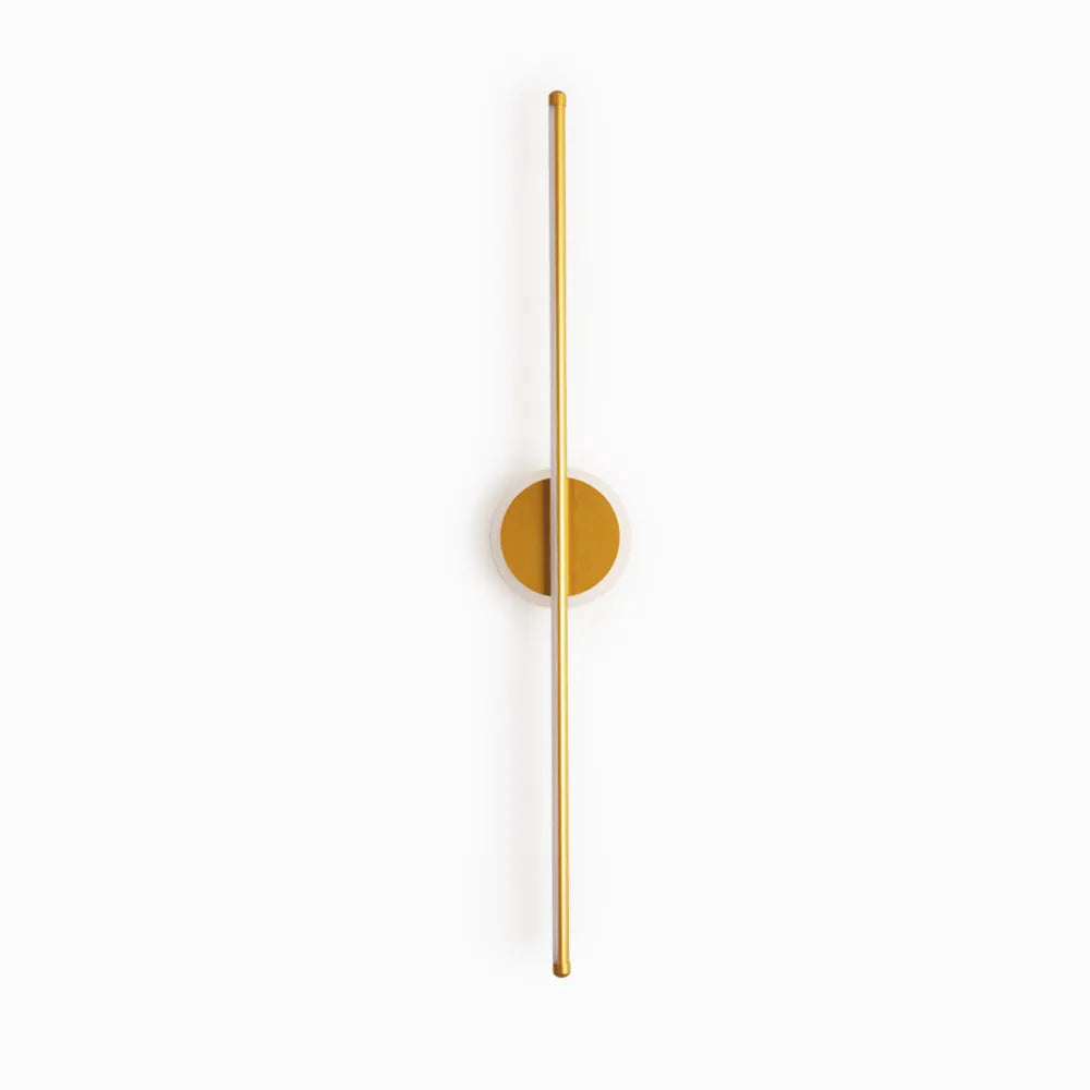 Arisha LED Linear Mirror Front Vanity Wall Lamp, Black/Gold - Neutral Decor