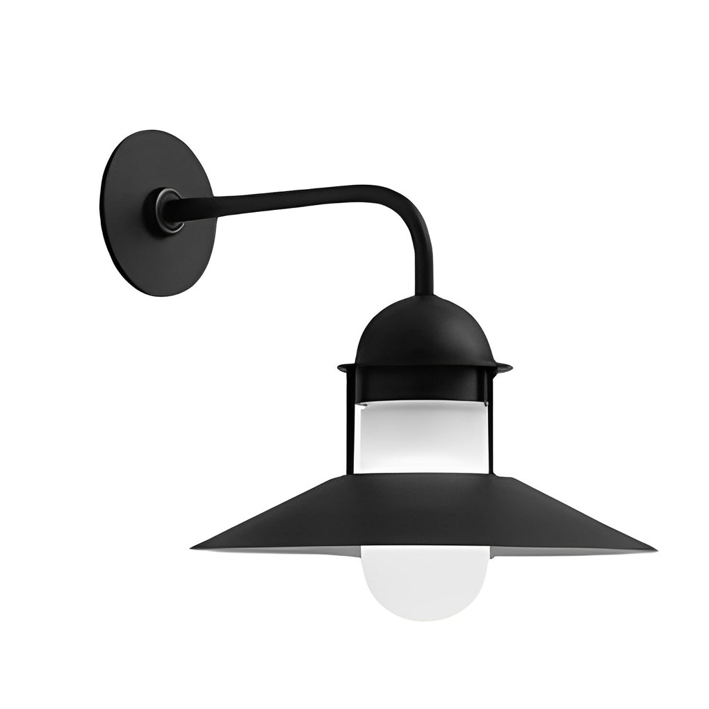 Mndy Antique Round Retro Glass Outdoor Wall Lights