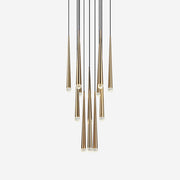 Larry Chandelier Crystal Brass Blackened Silver Staircase-Neutral Decor
