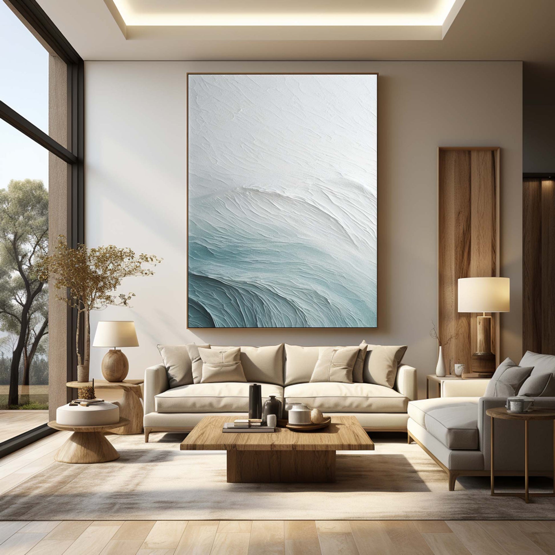 Plaster Art Texture Painting SG235 - Neutralighting