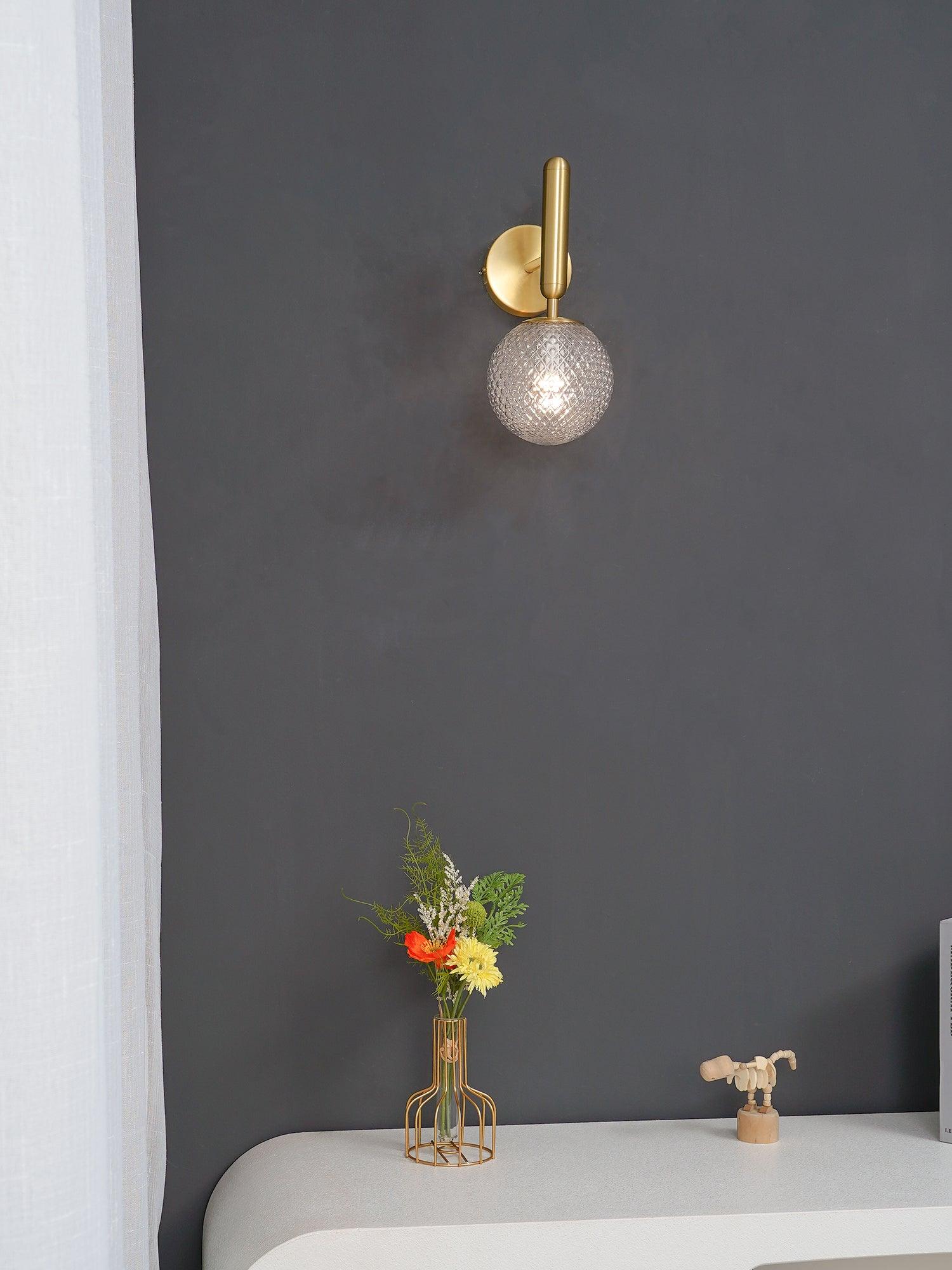 Culorara Modern Minimalist Brass Wall Lamp-Neutral Decor