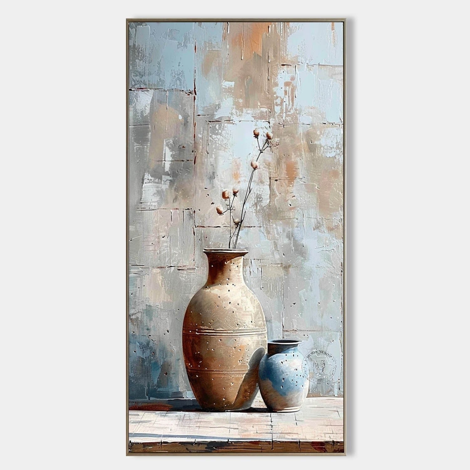 Wall Art Vertical Wabi-Sabi Still Life - Neutralighting