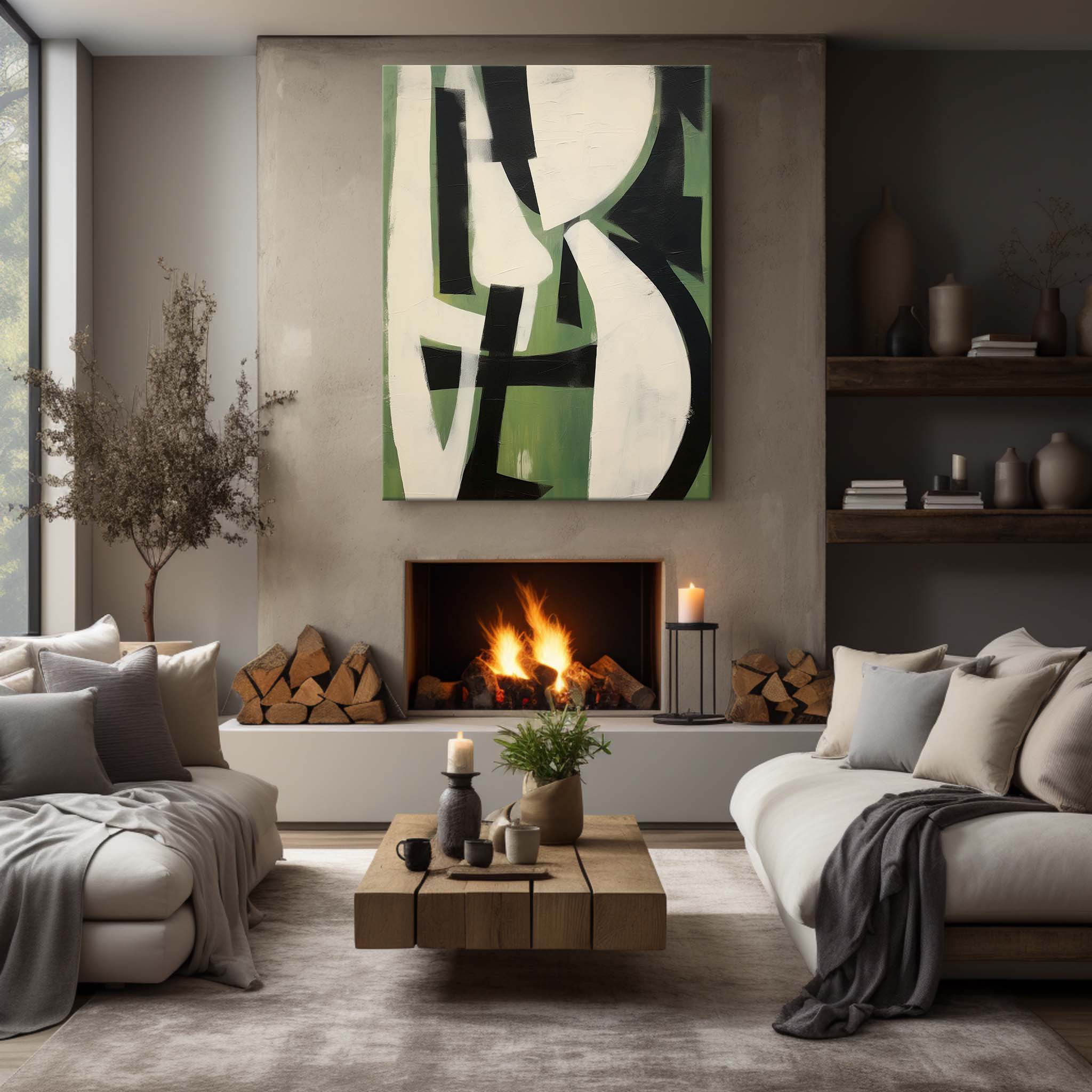 Contemporary Minimalist Art MA030 - Neutralighting